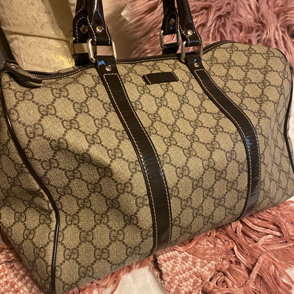 Gucci Joy Boston Bag GG Coates Canvas (Medium)
